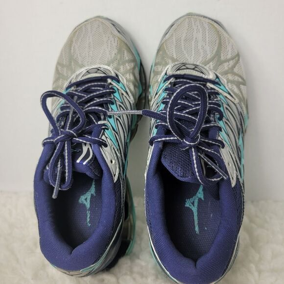 Mizuno Wave Prophecy 7.5 Women's Running Shoes Silver Grey J1GD180031 - Picture 4 of 9